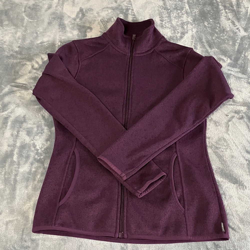Eddie Bauer Women's Full-Zip Fleece Jacket - Plum. Size Small